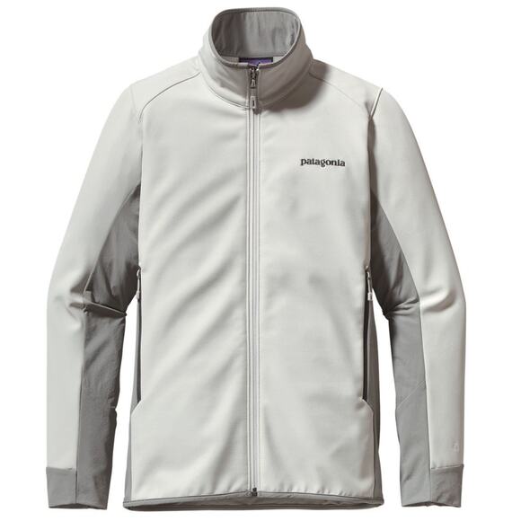 Patagonia Adze Hybrid Softshell Jacket Womens Large Gray Full Zip Outdoor Gorp - Picture 1 of 9